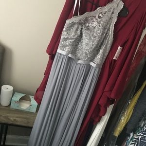 David’s Bridal Pewter dress